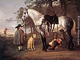 Grey Horse in a Landscape by Aelbert Cuyp